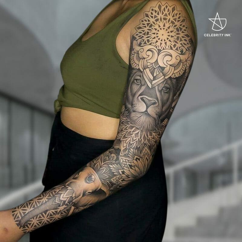 wildlife sleeve tattoos