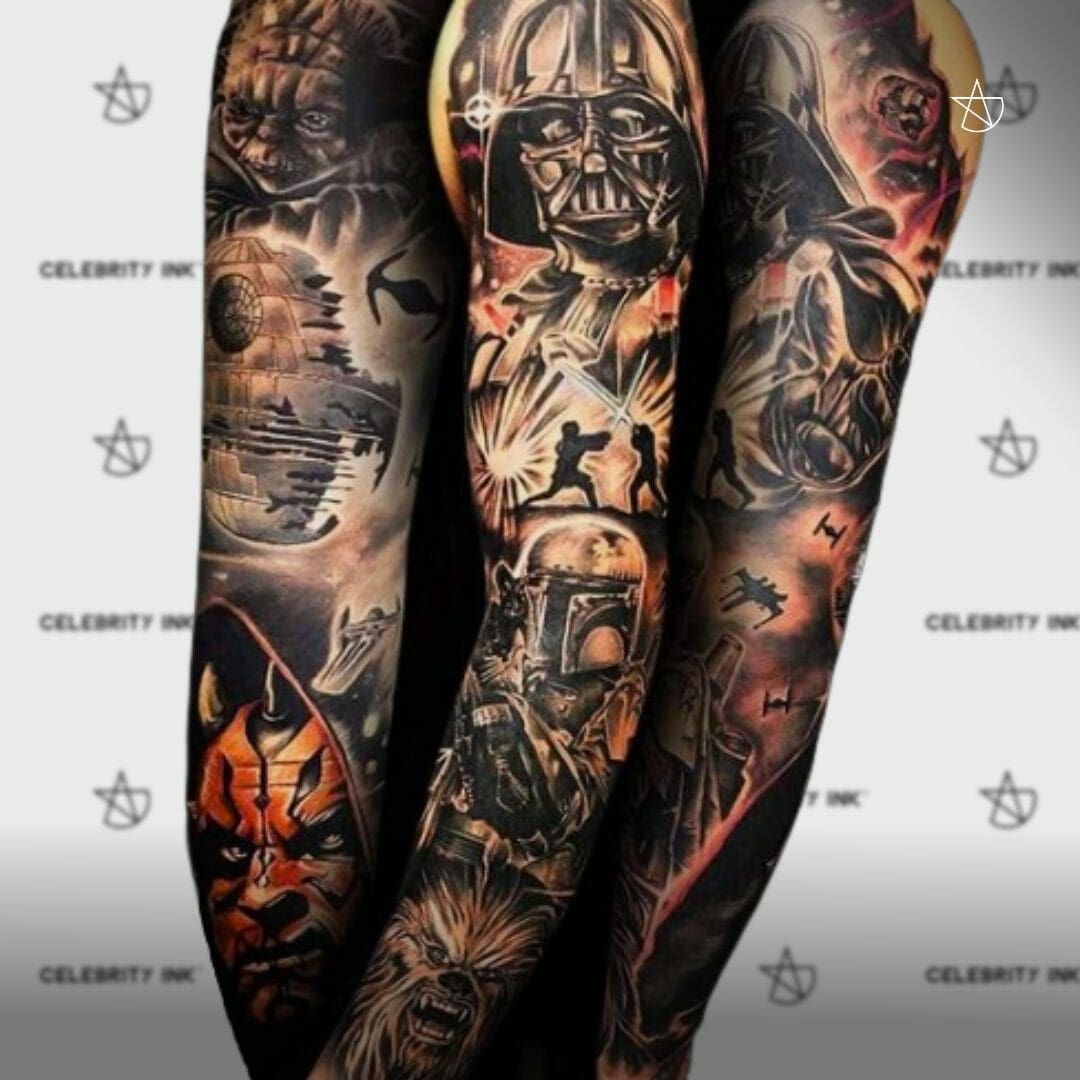 The homie pats Star Wars sleeve finished up pretty challenging project 5  coverups including an armband  Star wars tattoo sleeve Star wars tattoo Sleeve  tattoos